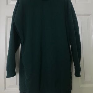 Forest Green Sweatshirt Dress